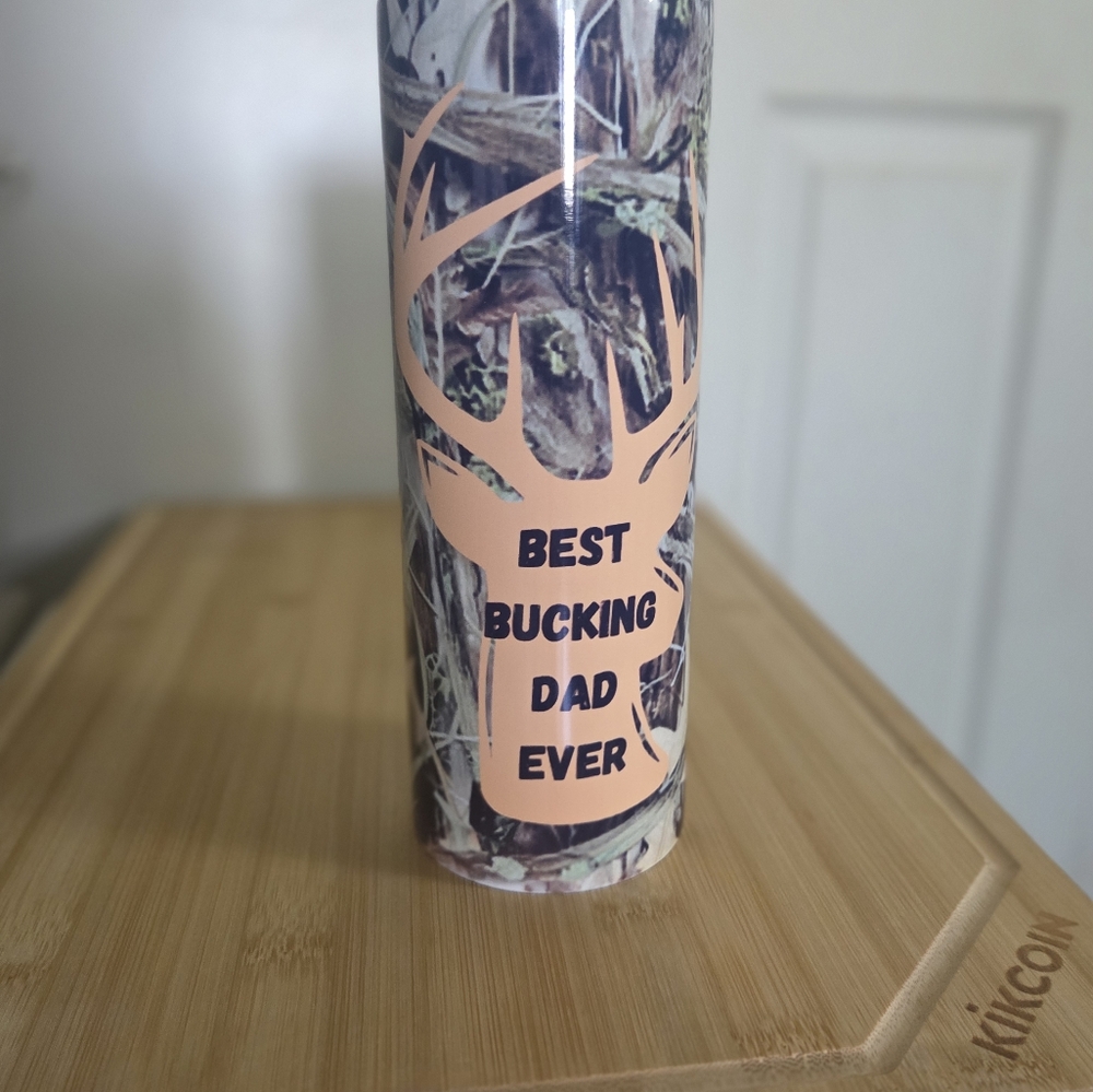 Camouflage Tumbler - Best Bucking Dad Ever